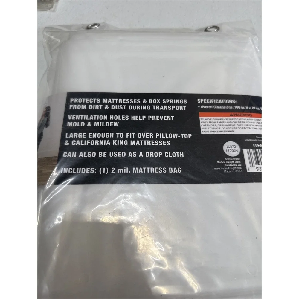 Mattress Bag for Moving and Storage Queen and King Size